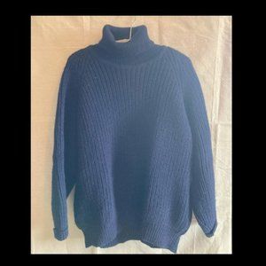 Aran Crafts Fisherman's Wool Ribbed Turtleneck Sweater